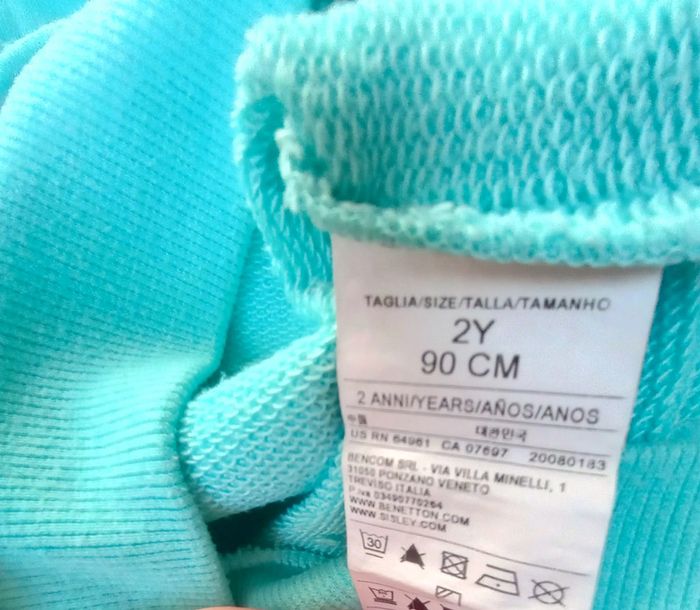 Sweet à capuche Benetton 2 ans - photo numéro 4