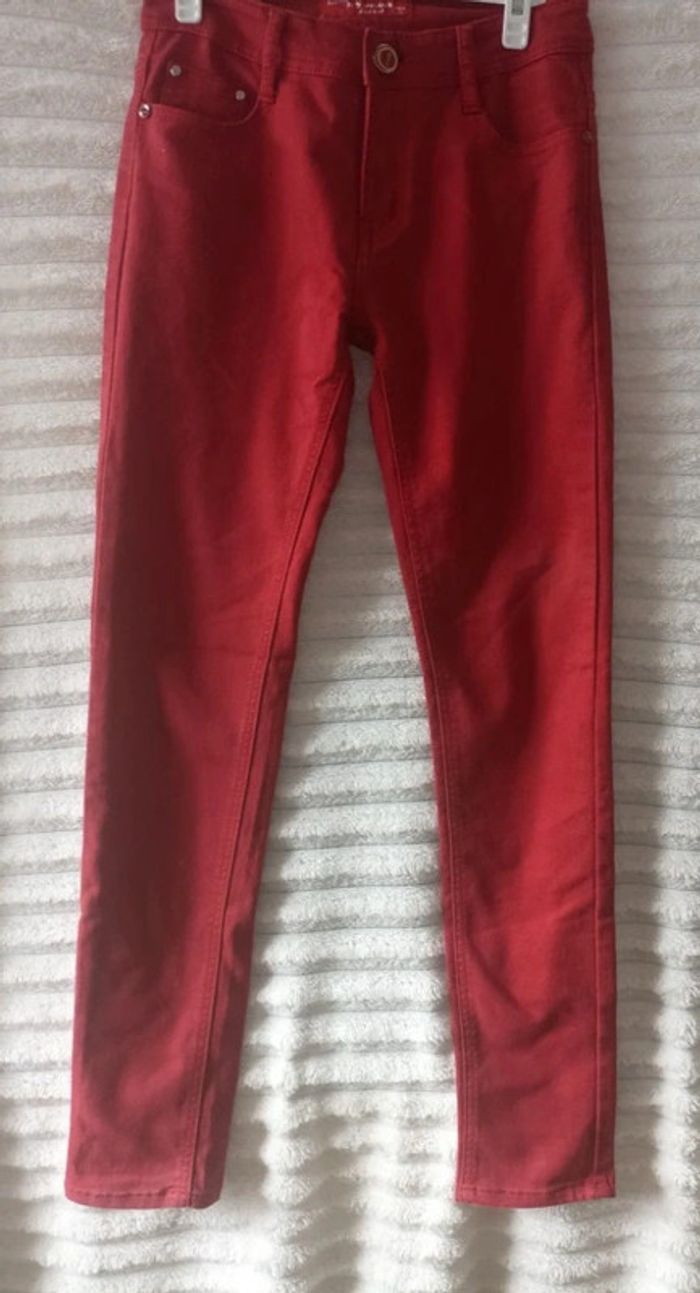 Jean femme rouge