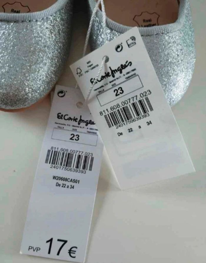 Ballerines pailletées argentées neuves - photo numéro 9