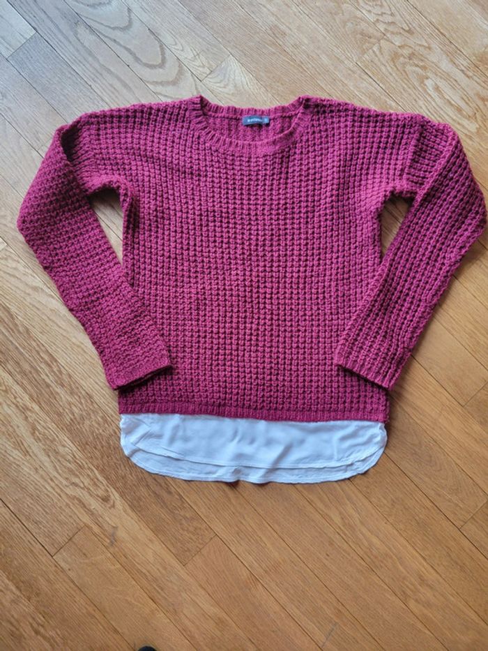 Pull bordeaux - Taille 12 ans