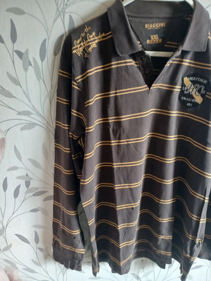 🍍 Polo ML homme Biaggini taille XXL - photo numéro 3