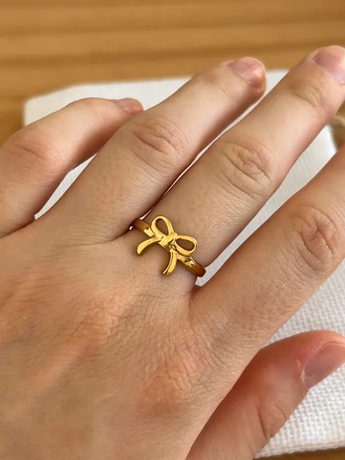 Bague noeud en acier inoxydable style vintage - photo numéro 3
