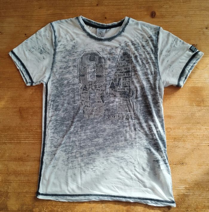 đ Tee-shirt Ă Manches Courtes - Redskins Junior - Taille 14 ans - Gris - TBE đ - photo numĂ©ro 3
