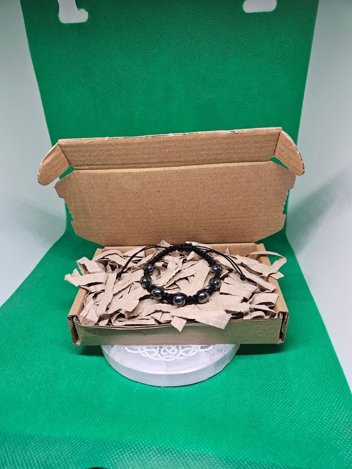 Macramé Bracelet en Hématite - photo numéro 6