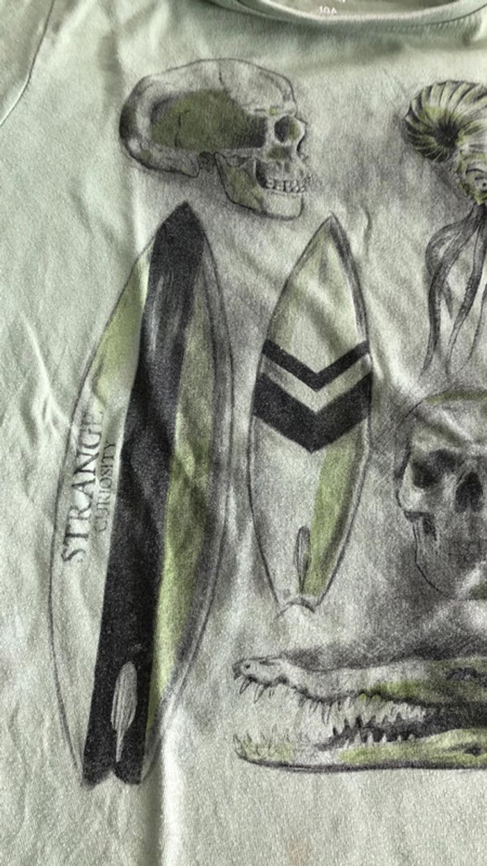 Teeshirt tribal surf 10 ans kiabi - photo numéro 2