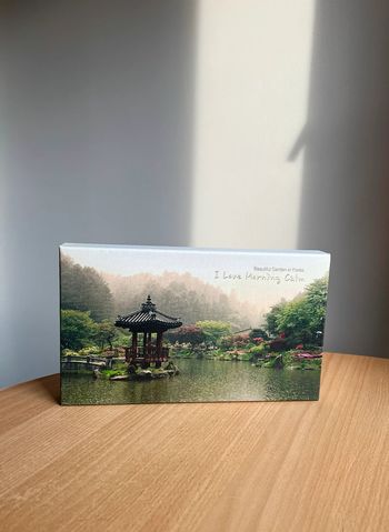 🌸 Toile murale "Jardin du Matin Calme" Souvenir de Corée du Sud