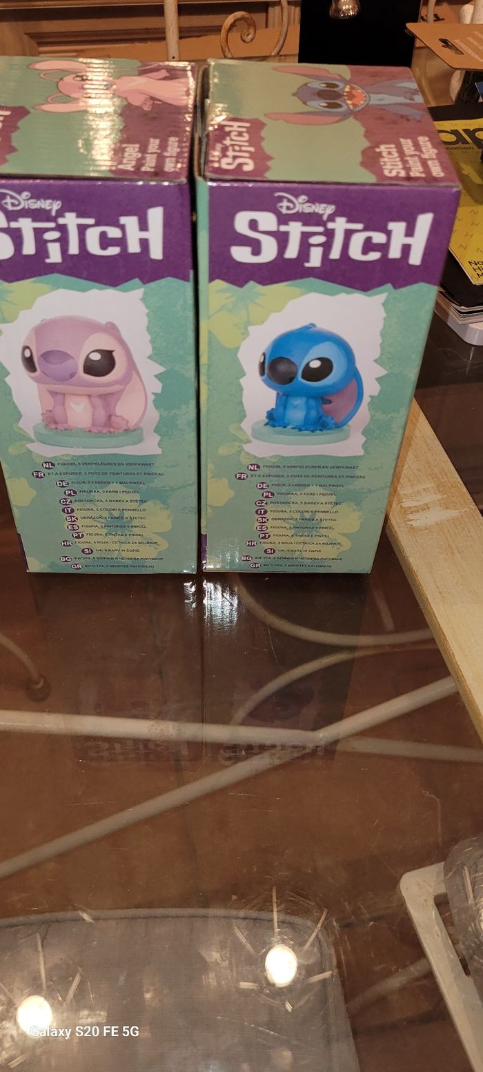 Figurines en plâtre à peindre Stich Angel Disney - photo numéro 6