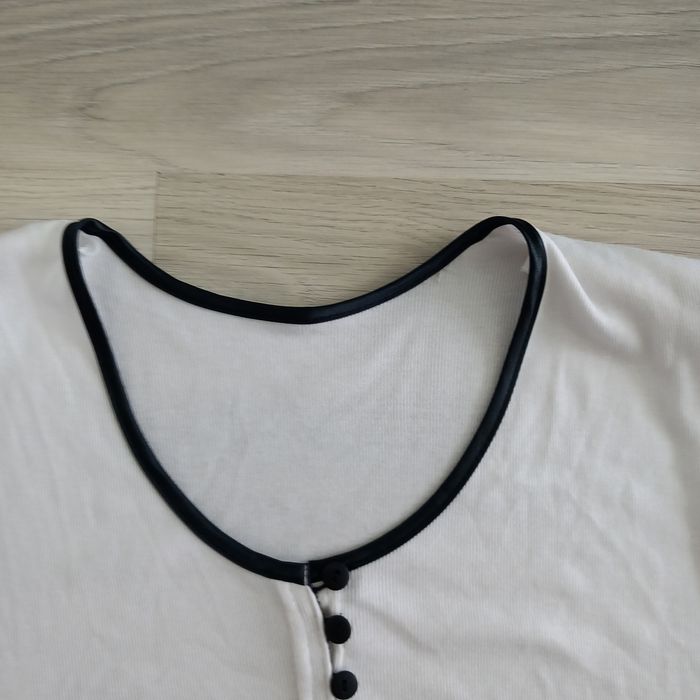 Chemisier femme blanc à manches courtes taille unique - photo numéro 2