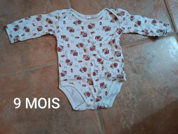 Body garçon 9 MOIS