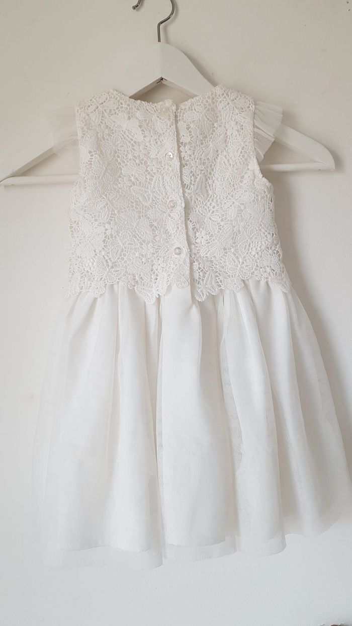 Robe de fête cérémonie blanche - photo numéro 2