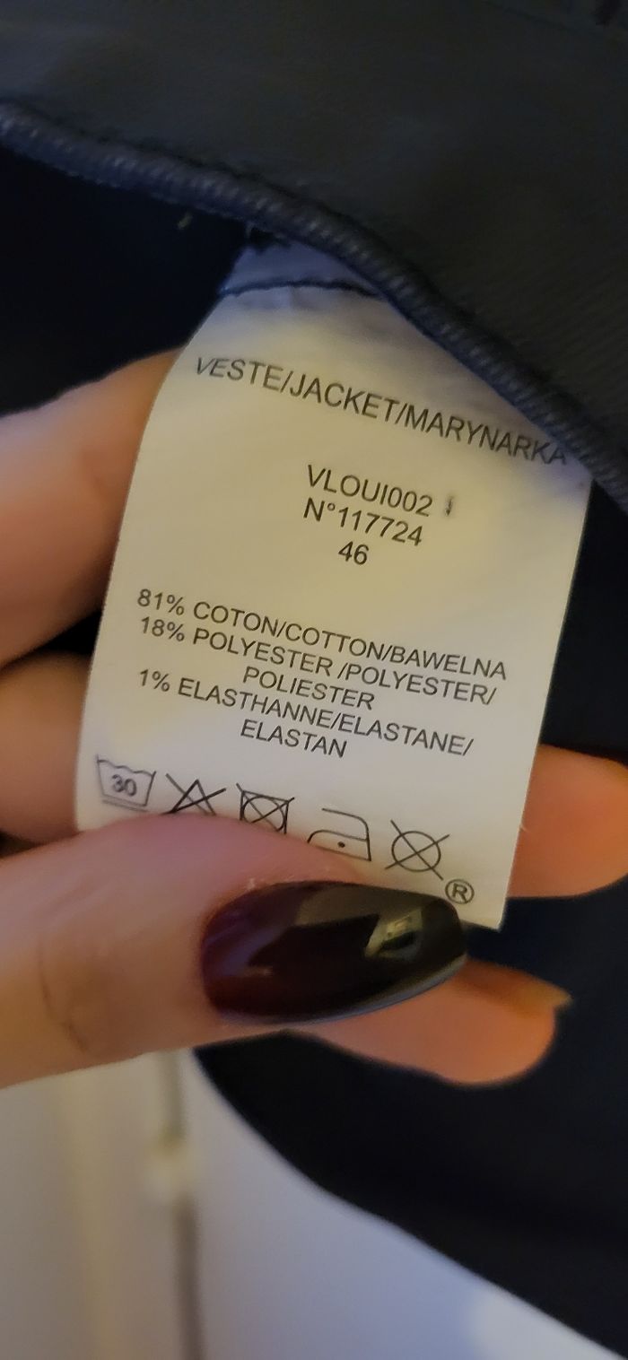 Veste jean bleu marine - photo numéro 10