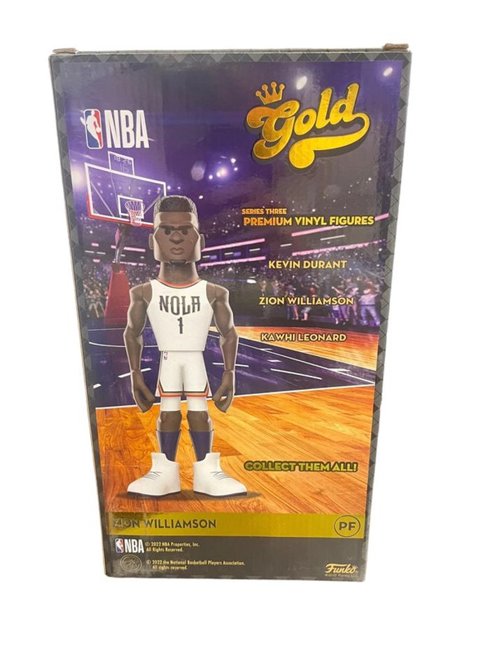 Figurine Funko Gold NBA Zion Williamson Nola 1 spécial édition 30 cm neuf - photo numéro 2
