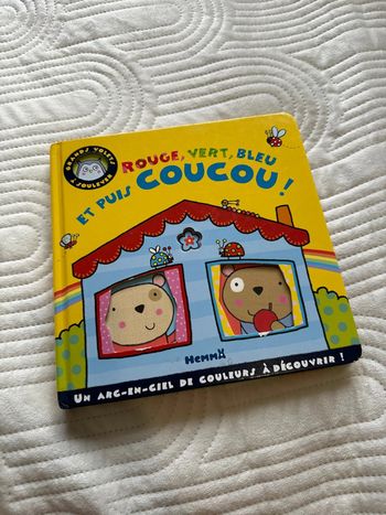 Livre grands volet à soulever rouge vert bleu