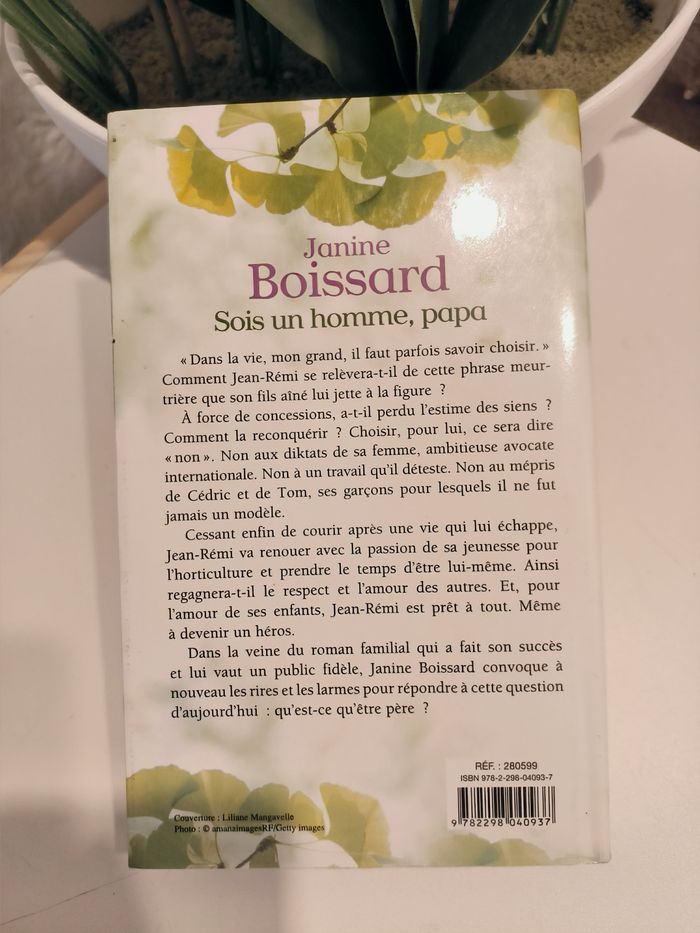 livre Sois un homme, papa - Janine BOISSARD en tres bon etat - photo numéro 2