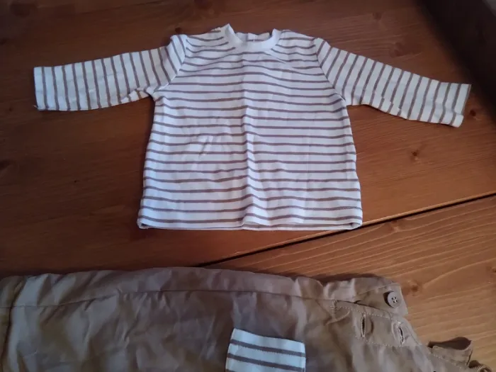 Ensemble t-shirt manches longues + salopette - photo numéro 7