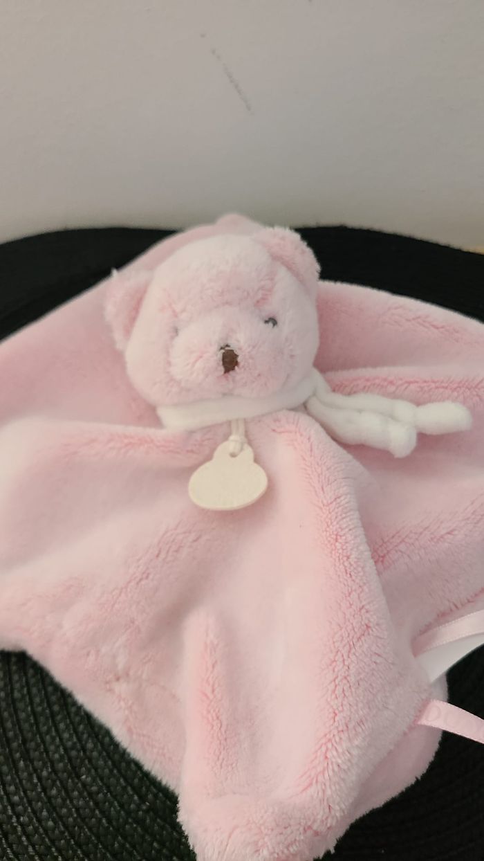 Chat plat rose j’aime mon doudou DOUDOU ET COMPAGNIE - photo numéro 4