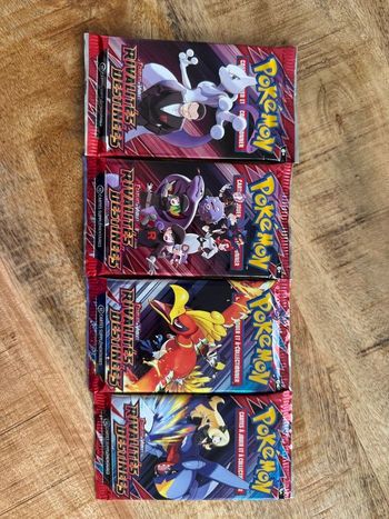 Artset boosters Pokémon rivalités destinées neufs 