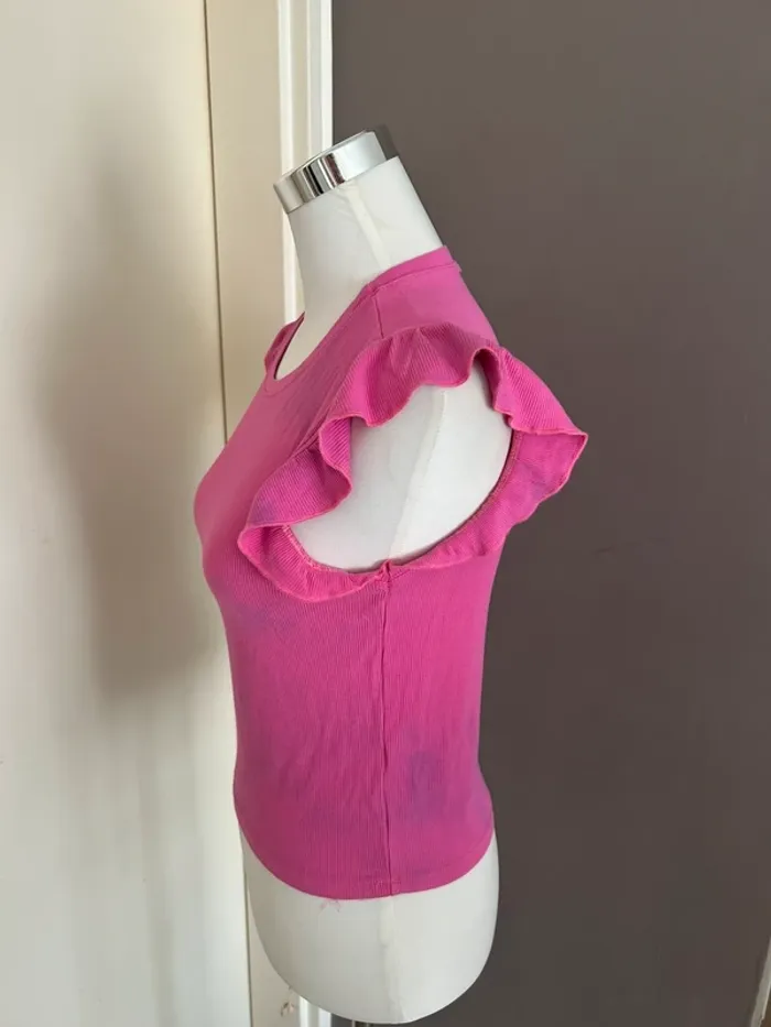 Texto top haut tye and dye rose taille 38 - photo numéro 3