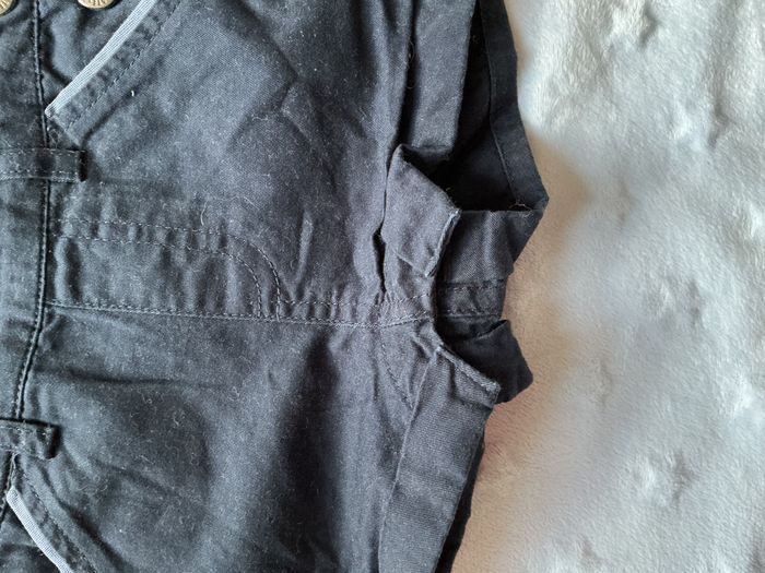 salopette short marine pressions entre les jambes 3 mois gémo - photo numéro 4