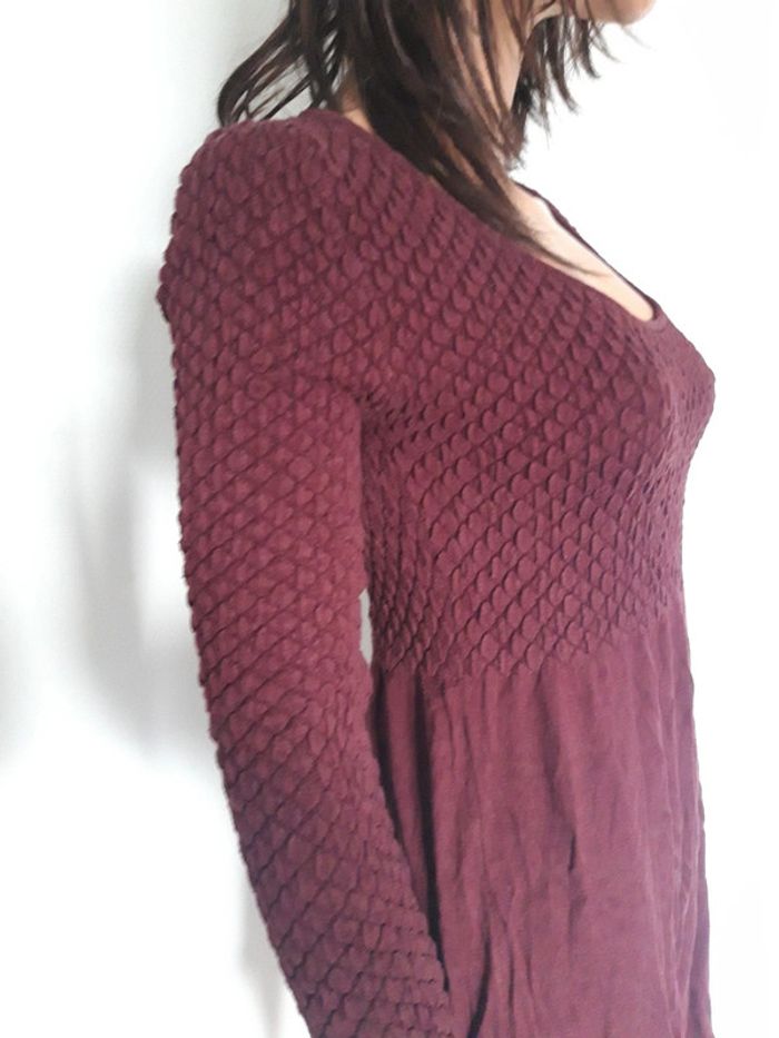 Robe d'hiver Kiabi (bordeaux), M / 38 / 10 - photo numéro 2