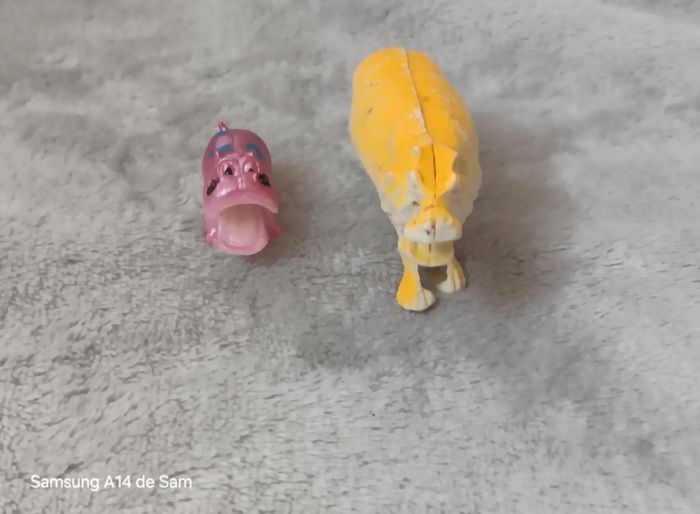Lot de 2 figurines animaux hippopotame - photo numéro 2