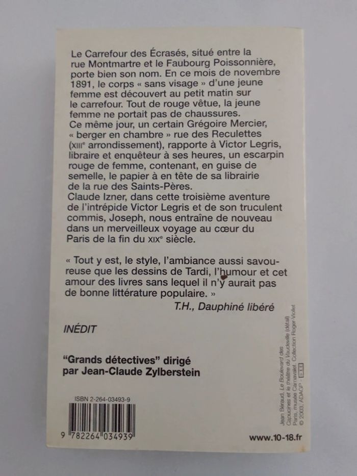 Claude Izner - Le carrefour des Écrasés - photo numéro 2