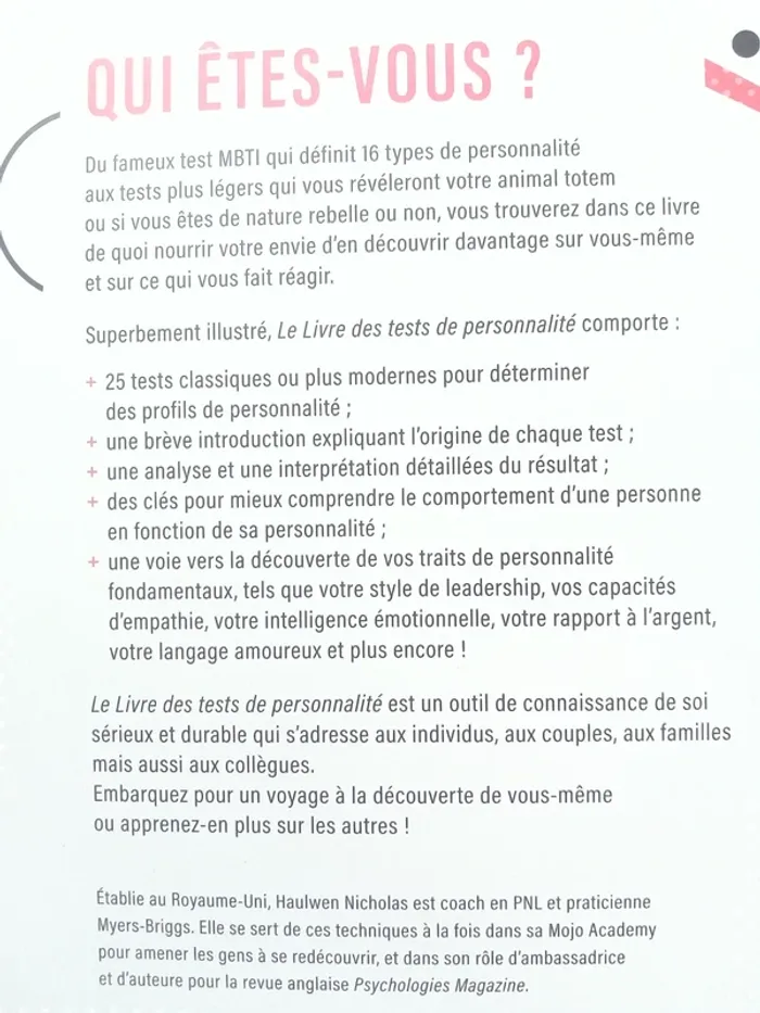 Le livre des tests de personnalité - photo numéro 10