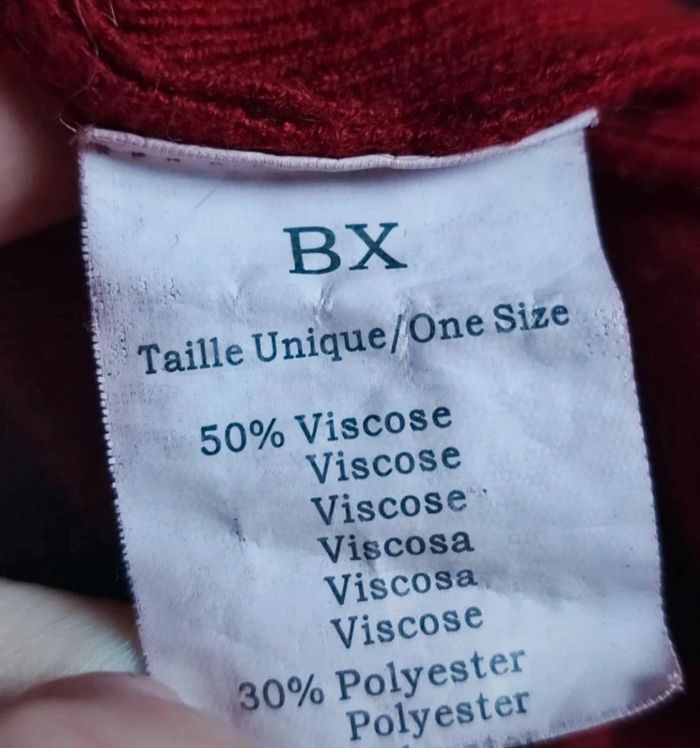 pull de fête rouge avec diam's taille unique xs s m marque BX MC lorene - photo numéro 7