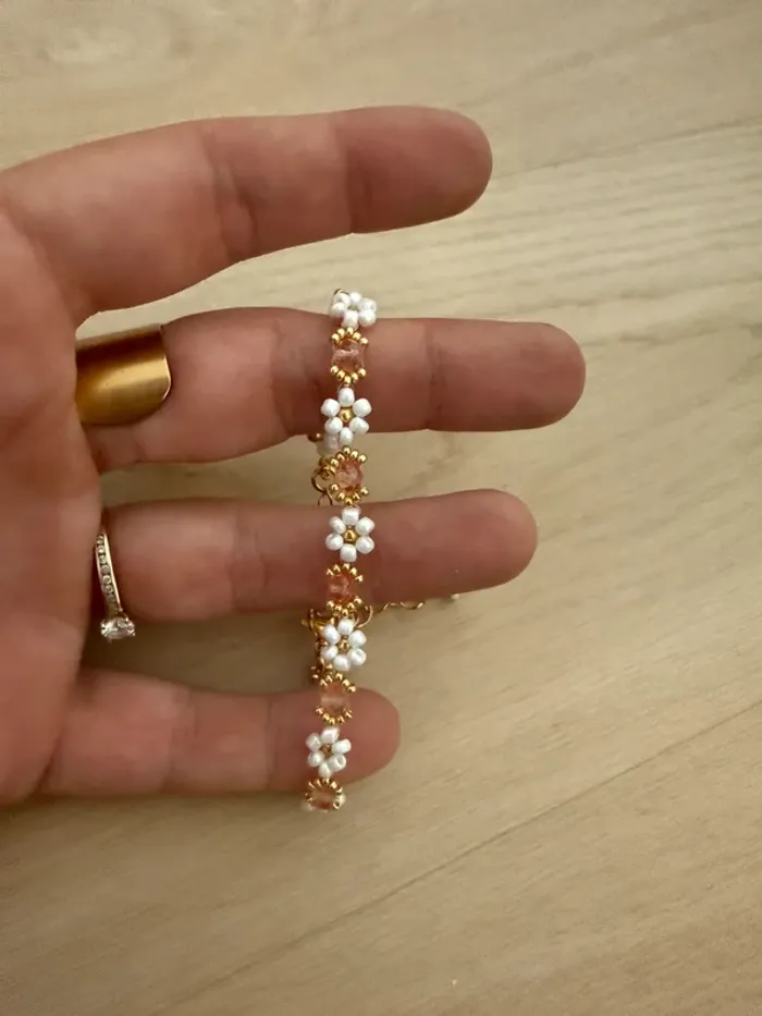 Bracelet perles fleurs Marguerites - photo numéro 7