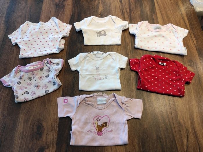 Lot de bodies manches courtes fille 3 mois - photo numéro 2