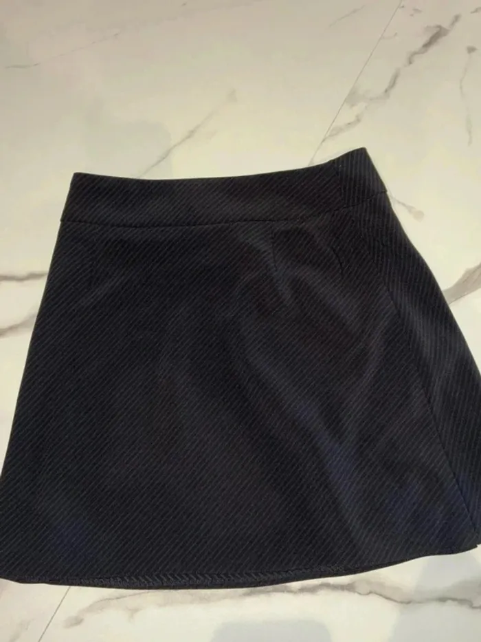 Jupe rayée noire – Sud Express – Taille 36 - photo numéro 5