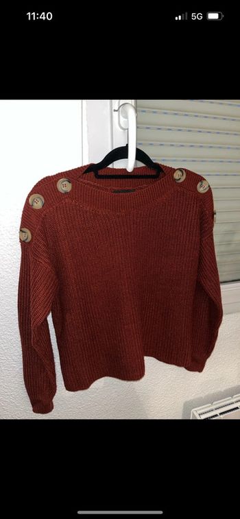 Pull couleur terre cuite