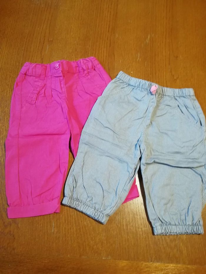 Lot de 2 pantalons 9 mois - photo numéro 2