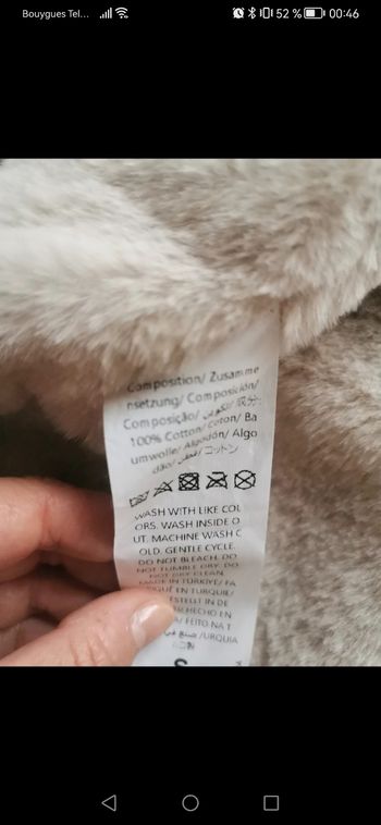 Manteau jean fourré chaud