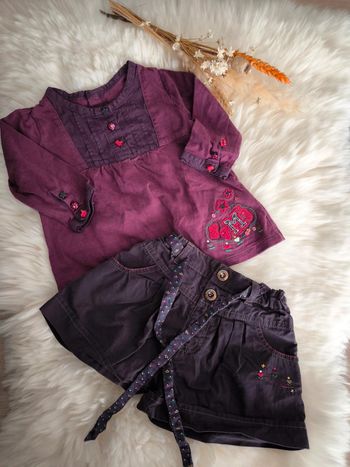 💜 Ensemble 2 pièces Sergent Major en 9 mois 💜