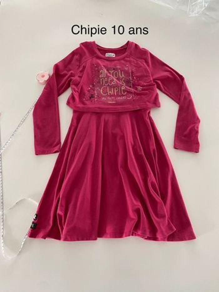 Robe ML rose Chipie 10ans