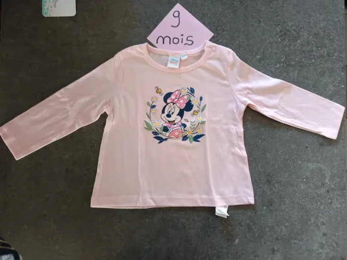 Lot t-shirts Minnie 9 mois - photo numéro 4