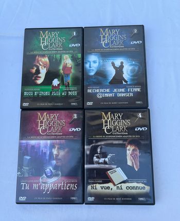 Lot de DVD – Collection Mary Higgins Clark (incomplète)