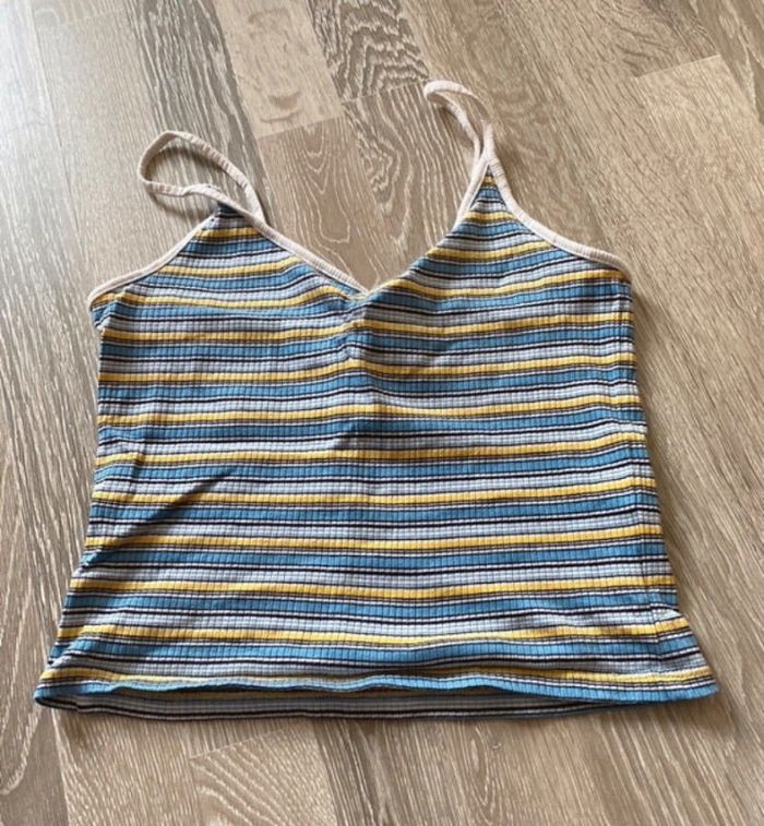 Top rayé
