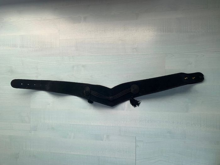 Ceinture noire velours 95cm