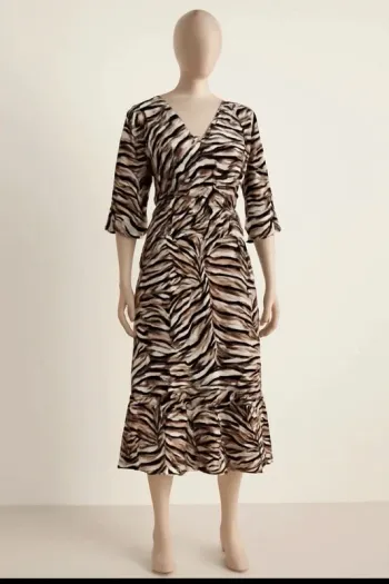 Robe longue à manches longues, rétro vintage, en excellent état. Taille L