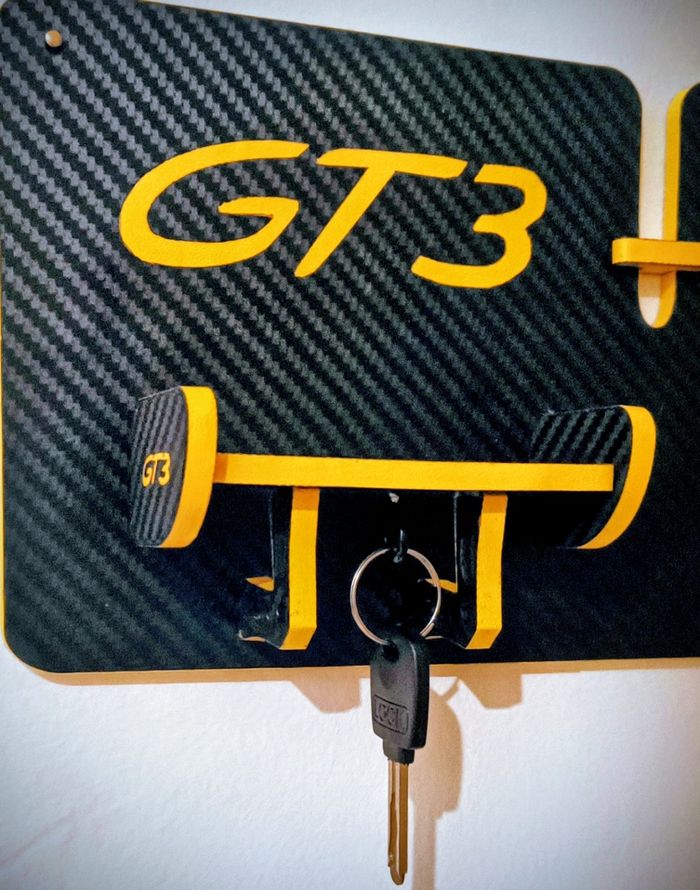 Cadre porte-clefs murale Porsche GT3 - photo numéro 3