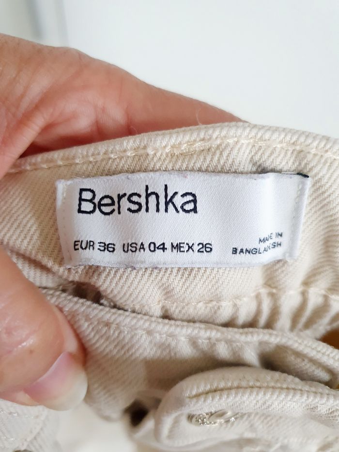 Jean beige cropped Bershka T. S - photo numéro 5