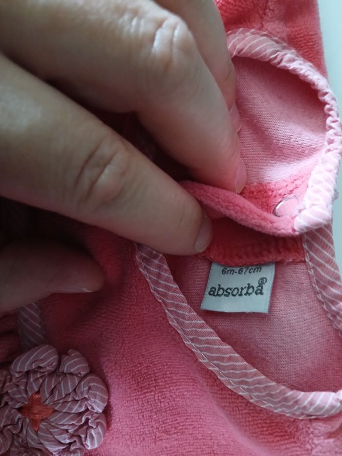 PYJAMAS VELOUR ROSE ABSORBA - photo numéro 2