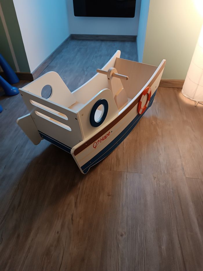 Bateau à bascule en bois - photo numéro 5