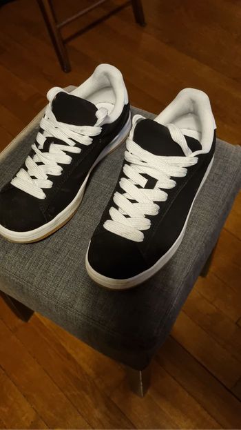 Baskets noires en toile taille 41