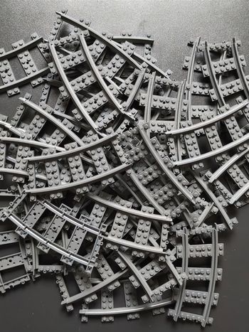 Rails courbés LEGO OFFICIELS