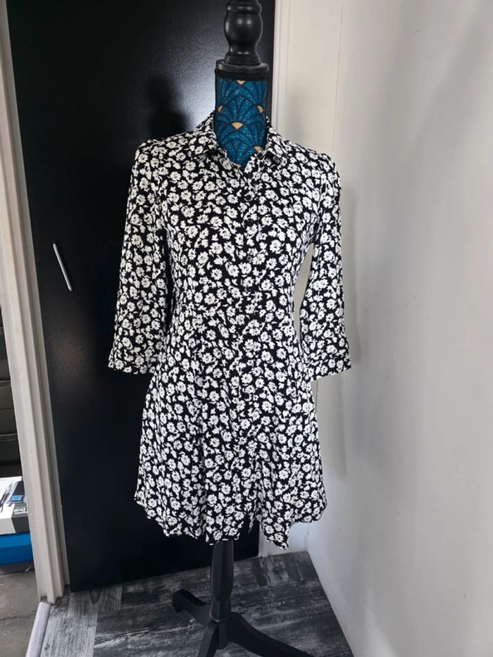 Robe femme noir et blanche goa