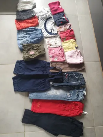 Lot de vêtements été fille en 18 mois