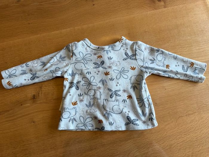 Ensemble combinaison et tee shirt Petit béguin 6 mois - photo numéro 2